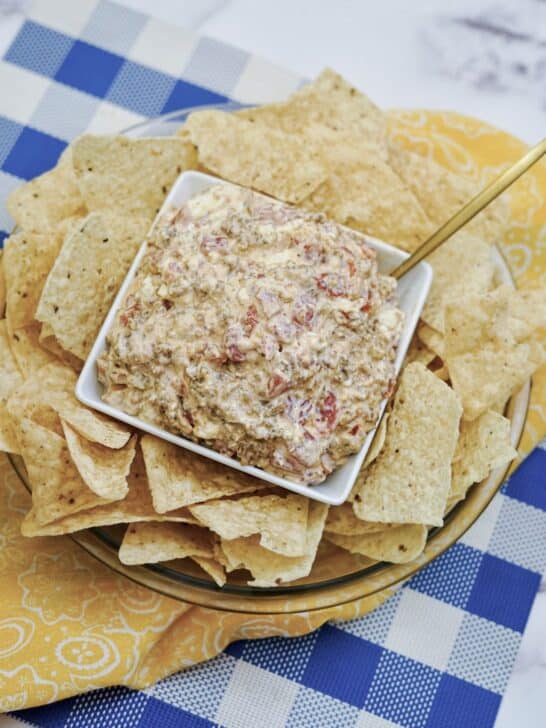 3 Ingredient Rotel Sausage Dip Recipe