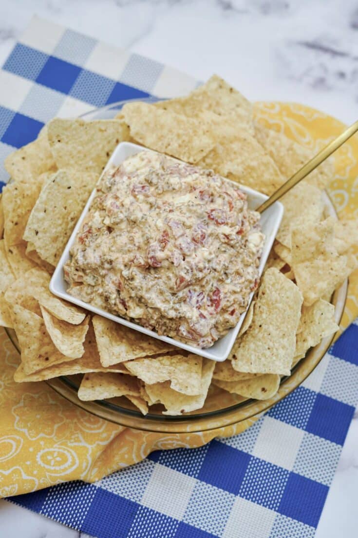 3 Ingredient Rotel Sausage Dip Recipe