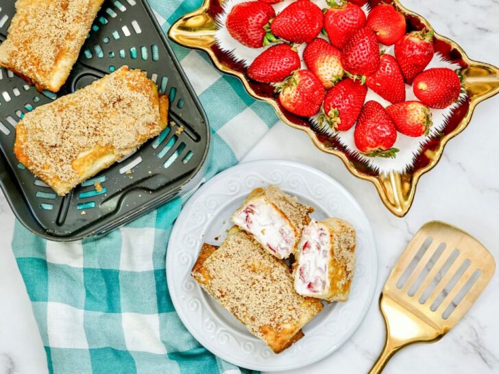 Air Fryer Strawberry Chimichangas