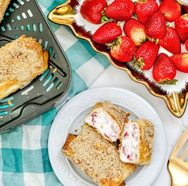 Air Fryer Strawberry Chimichangas