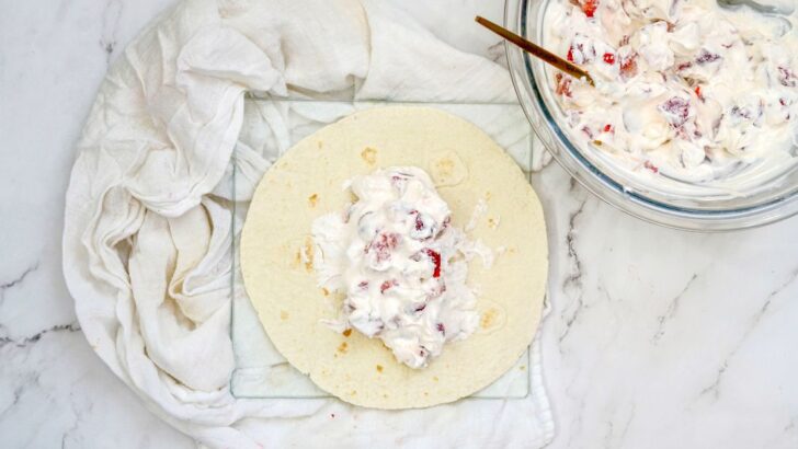 Air Fryer Strawberry Chimichangas