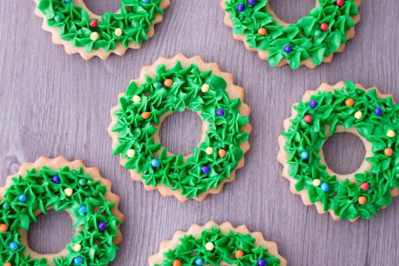 Christmas Wreath Cookies Recipe