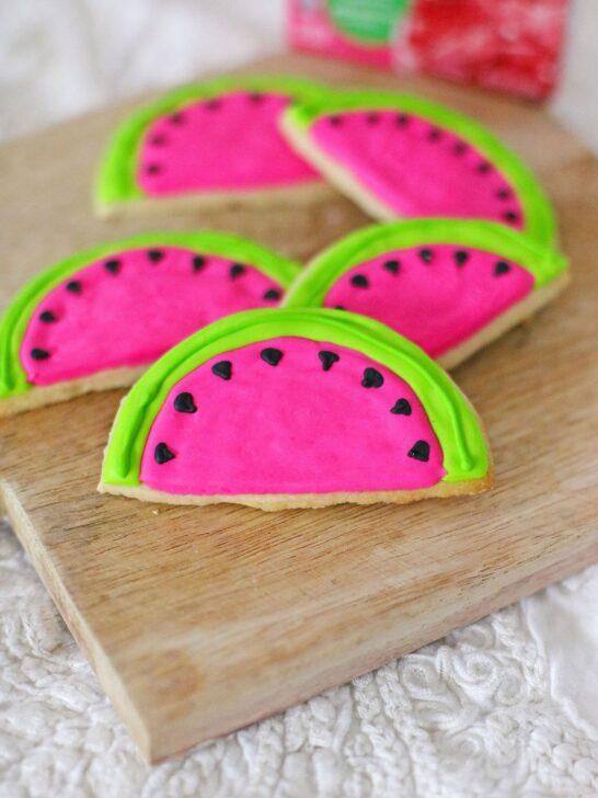 Colorful Watermelon Cookies