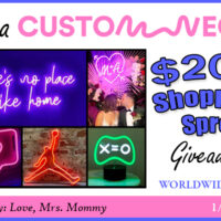 Join Love, Mrs. Mommy for an exciting Custom Neon giveaway! Win a $200 shopping spree on stunning neon signs. Running from January 14 to February 12, this event invites entries worldwide. Don't miss your chance to illuminate your space!.