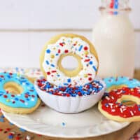 Delicious 4th of July Donut Cookies