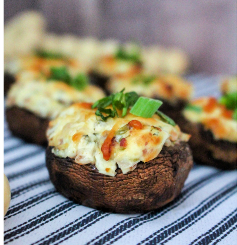 Delicious Bacon Stuffed Mushrooms