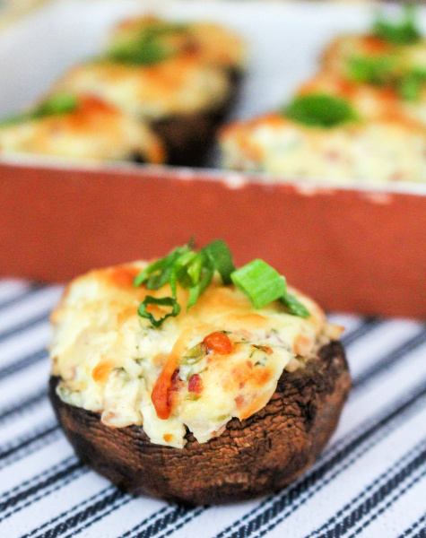 Delicious Bacon Stuffed Mushrooms