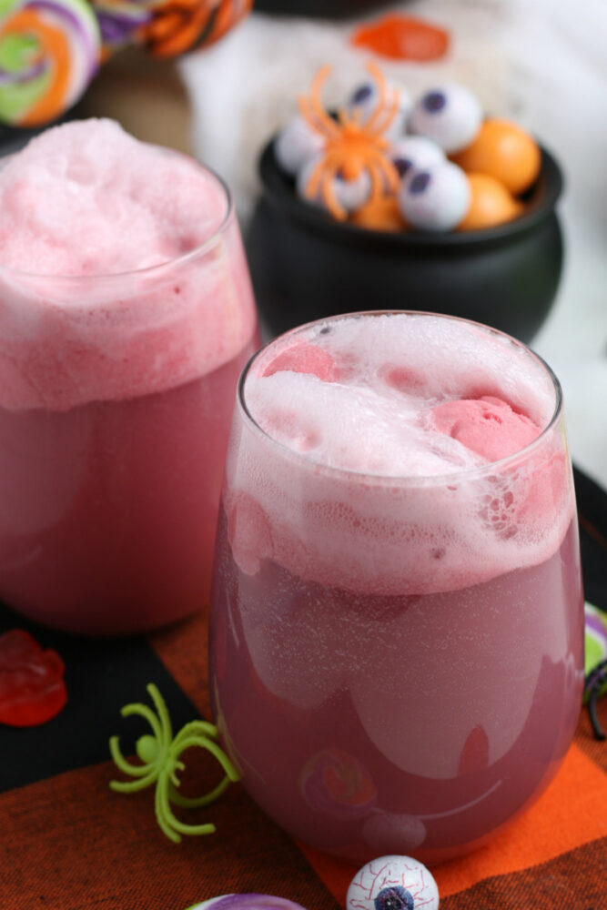 Halloween Punch in glasses