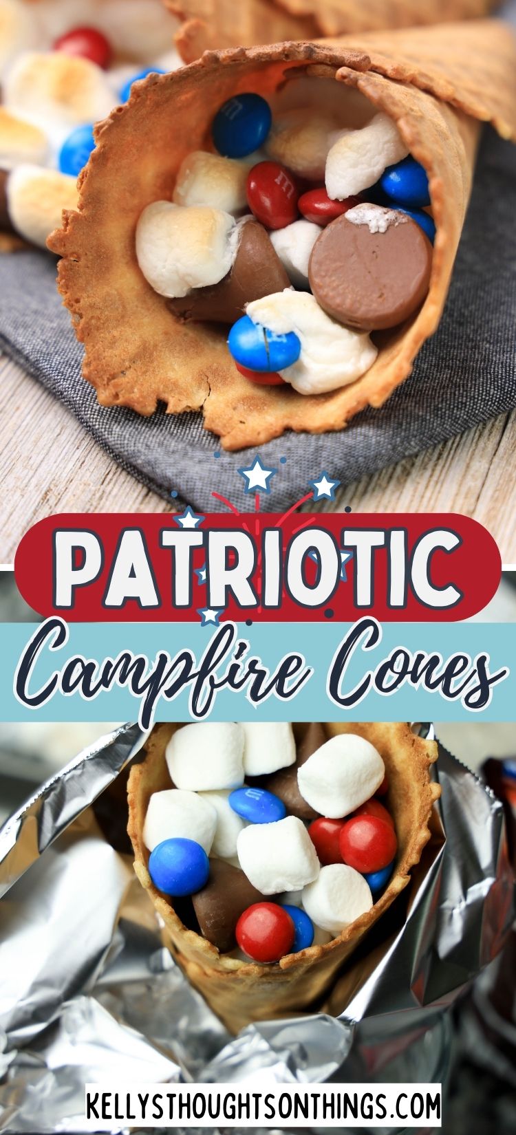 How to Make 4th of July Campfire Cones in 3 Easy Steps