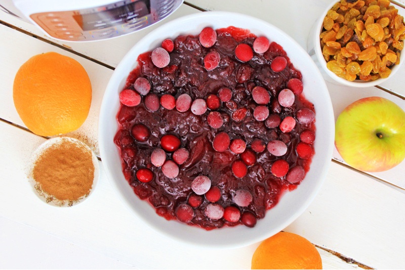 Instant Pot Orange Cranberry Chutney