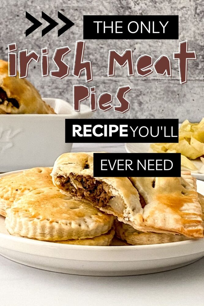 Irish Meat Pies on a plate Pin