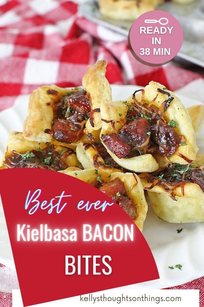 KIELBASA BACON BITES on a plate