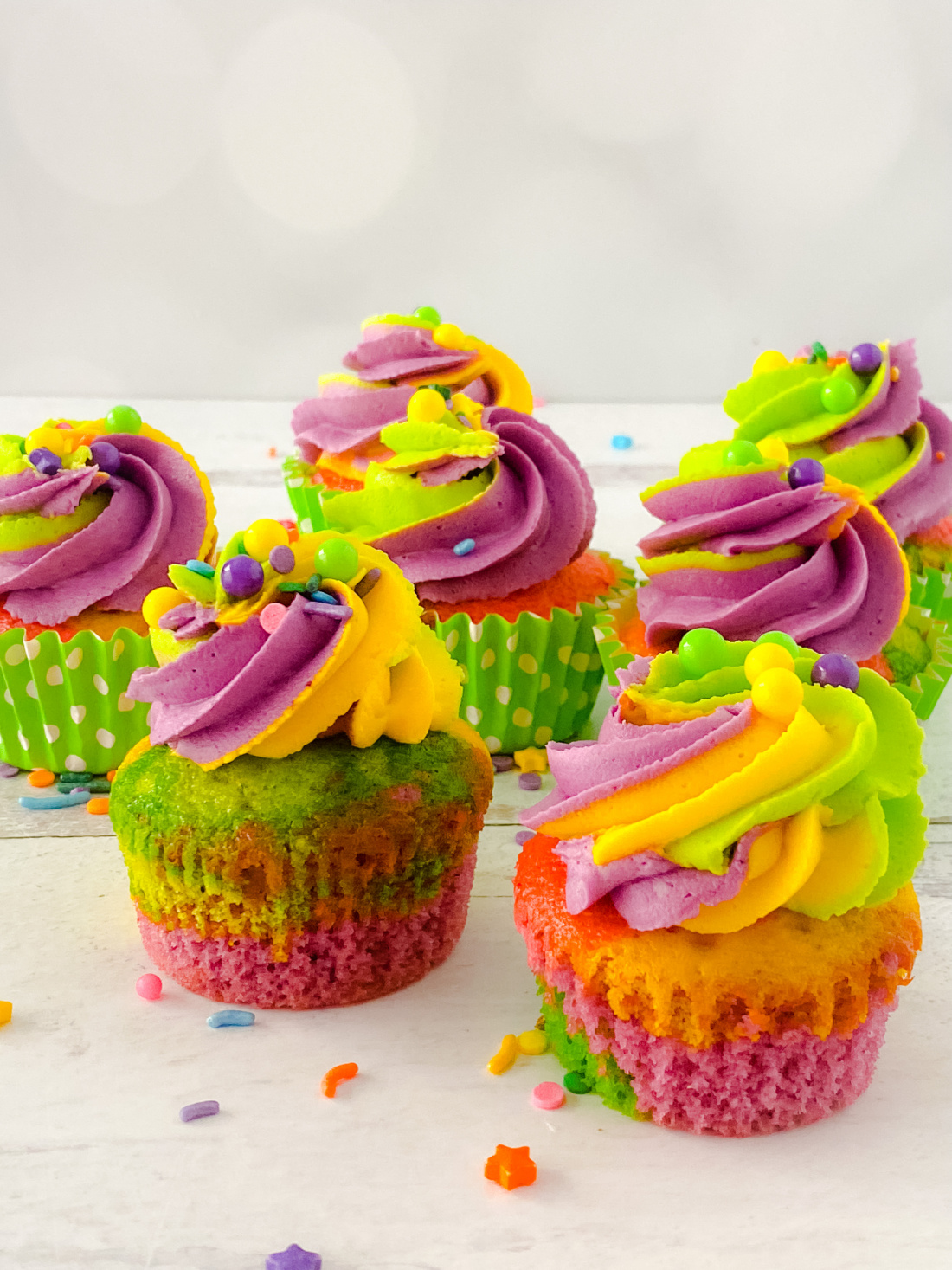 Mardi Gras Cupcakes