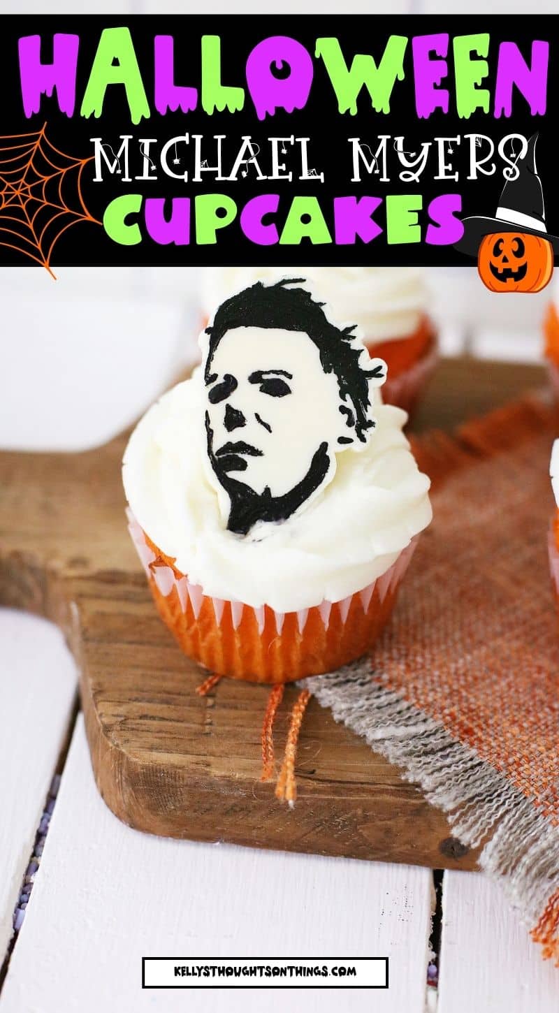 Michael Myers Cupcakes for Halloween