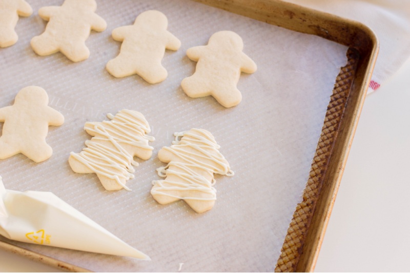 Melted Chocolate on a sugar cookie