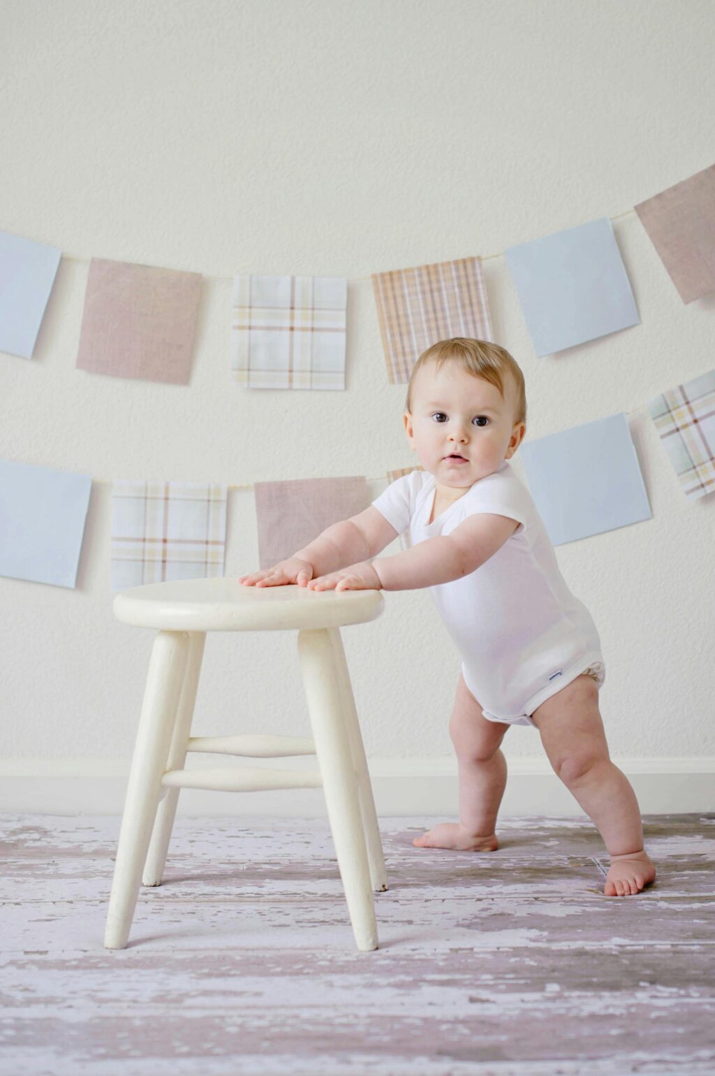 baby in playroom