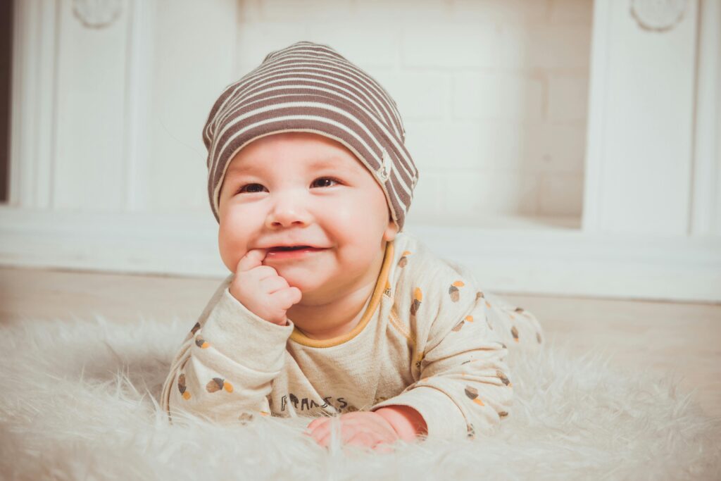 Baby in cute clothes