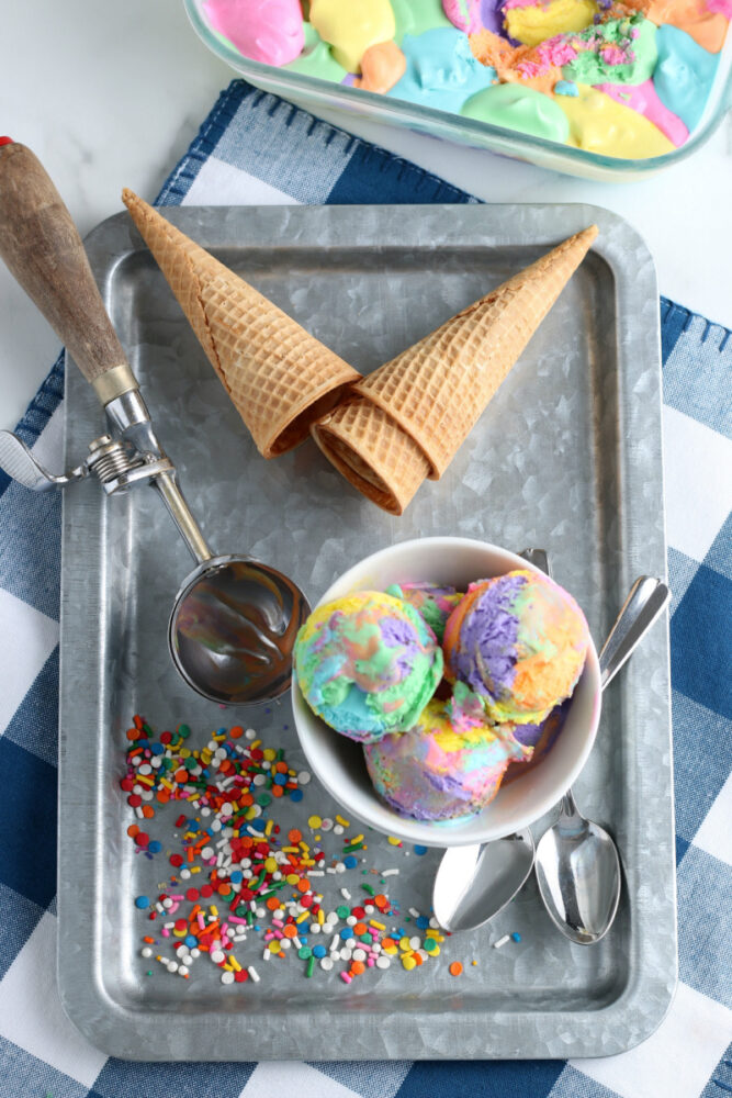 rainbow ice cream