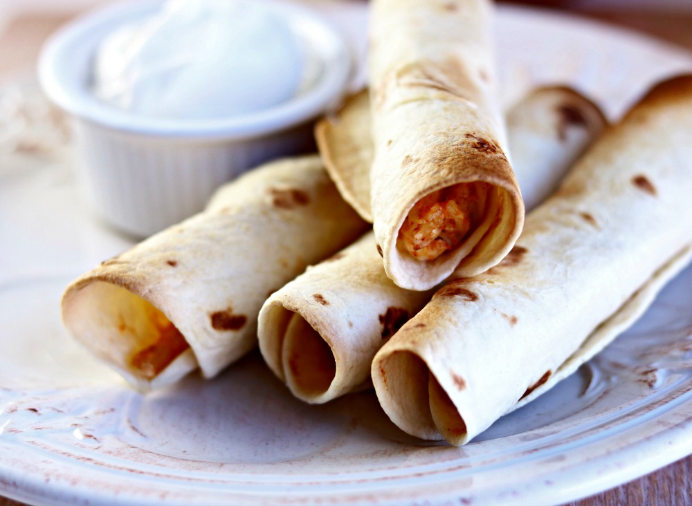 Rotisserie Chicken and Cheese Taquitos