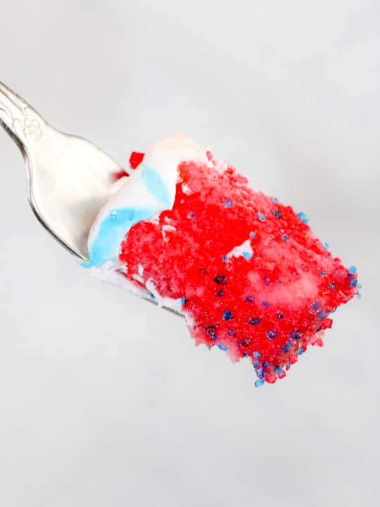 Red, White and Blue Poke Cake