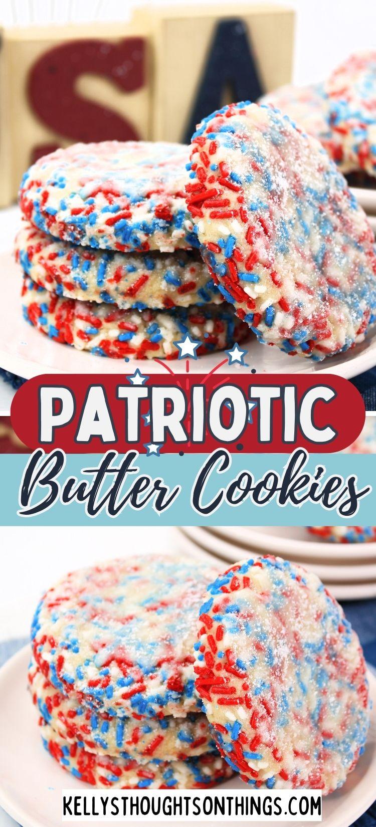 Sparkle with Sprinkles: Delightful Patriotic Butter Cookies