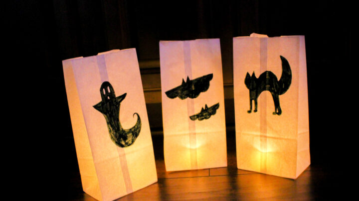 Spooky Paper Luminaries Craft