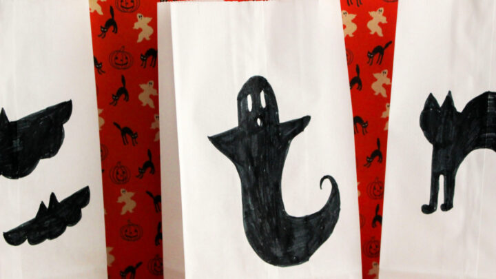 Spooky Paper Luminaries Craft