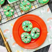 St. Patrick’s Day Air Fryer Lucky Charms Donuts