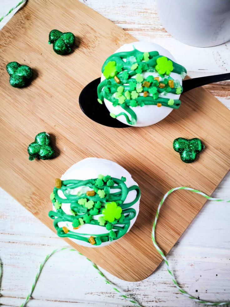 St. Patrick’s Day Hot Cocoa Bombs