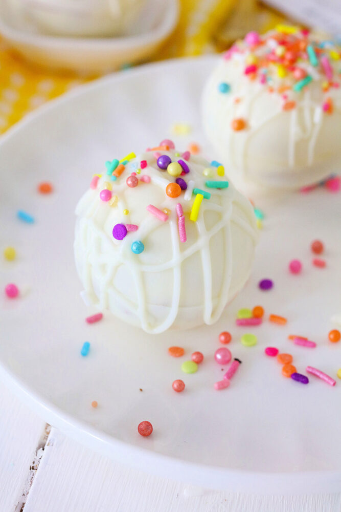 Sugar cookie hot cocoa bombs