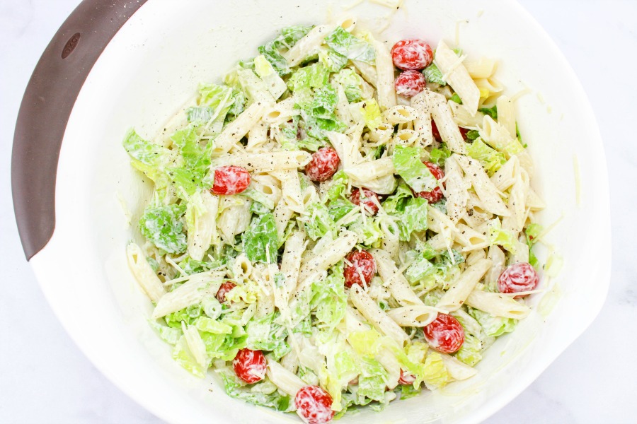 Summer Caesar Pasta Salad