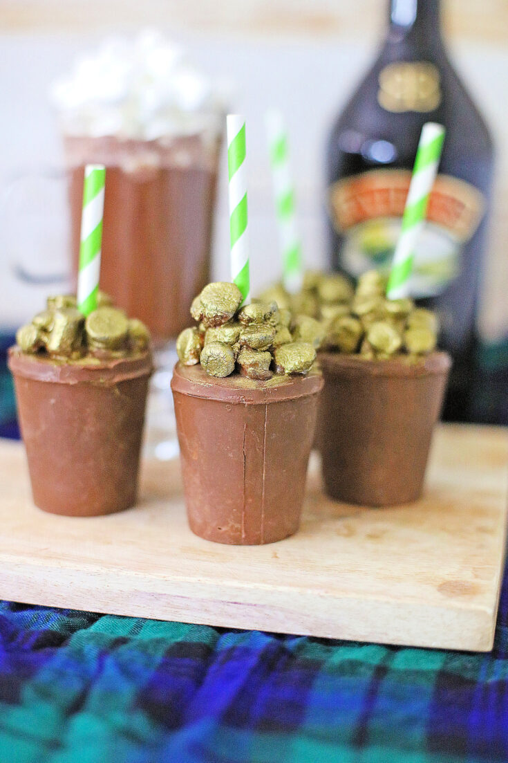 Sweet and Luscious Bailey’s Pot of Gold Cocoa Cups