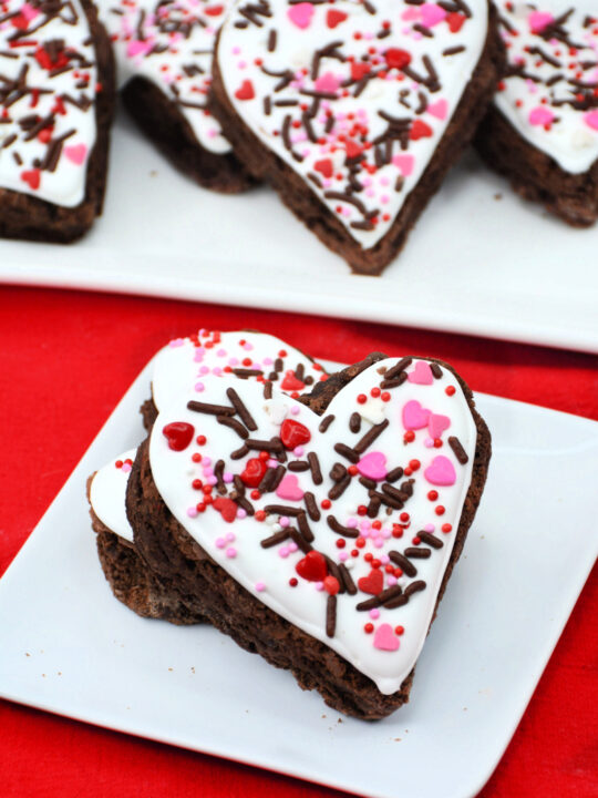 White Chocolate Brownie Hearts Recipe