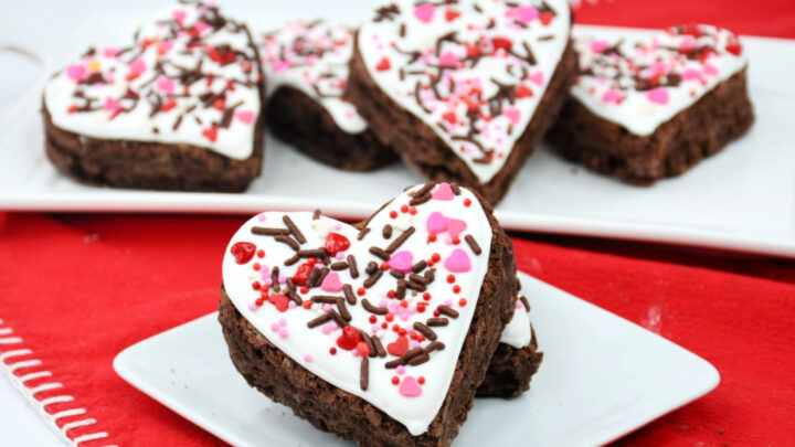 White Chocolate Brownie Hearts Recipe