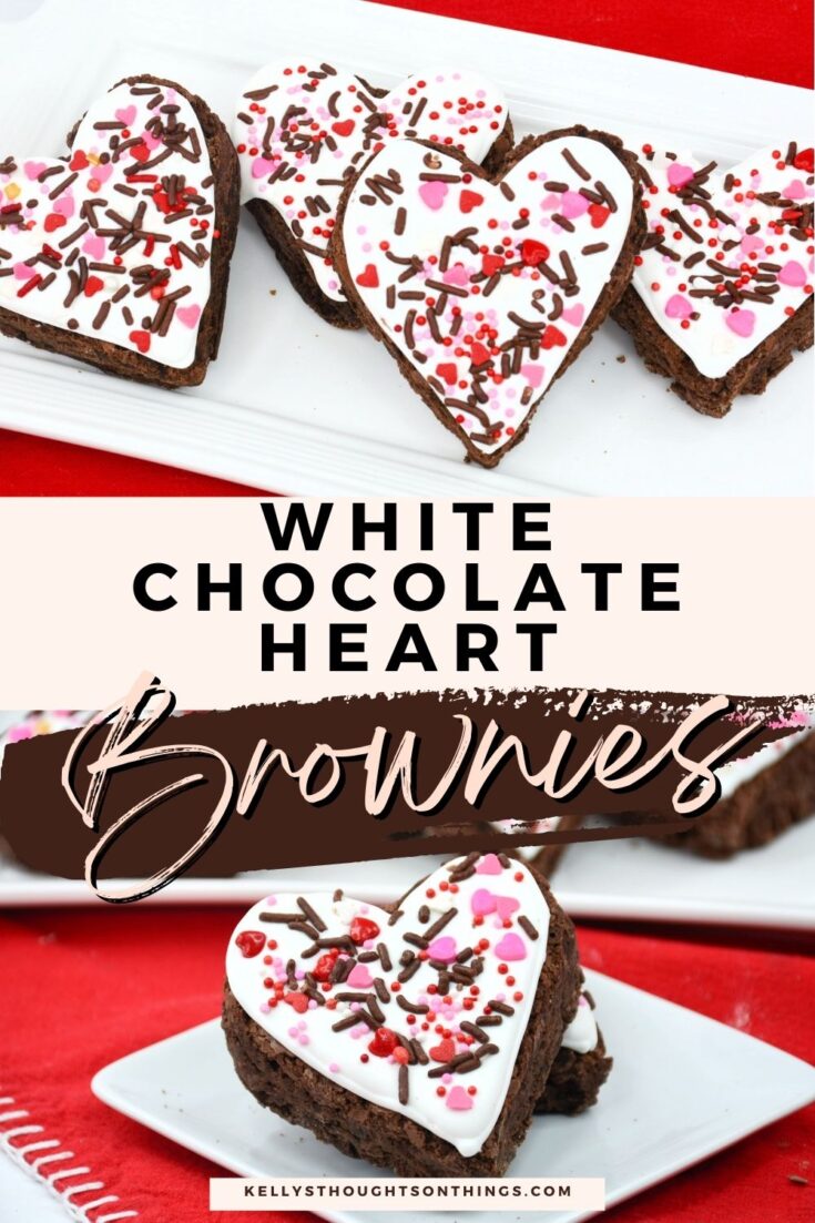 White Chocolate Brownie Hearts