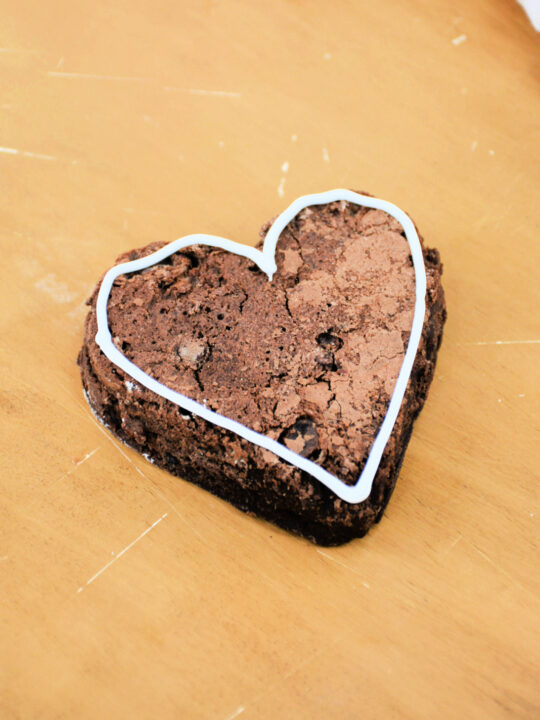 White Chocolate Brownie Hearts Recipe