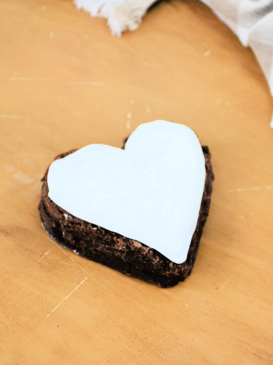 White Chocolate Brownie Hearts Recipe