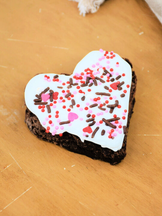 White Chocolate Brownie Hearts Recipe