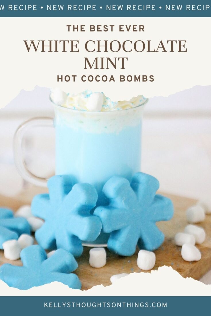 White Chocolate Mint Hot Cocoa Bombs