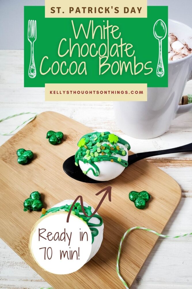 White Chocolate St. Patrick's Day Cocoa Bombs