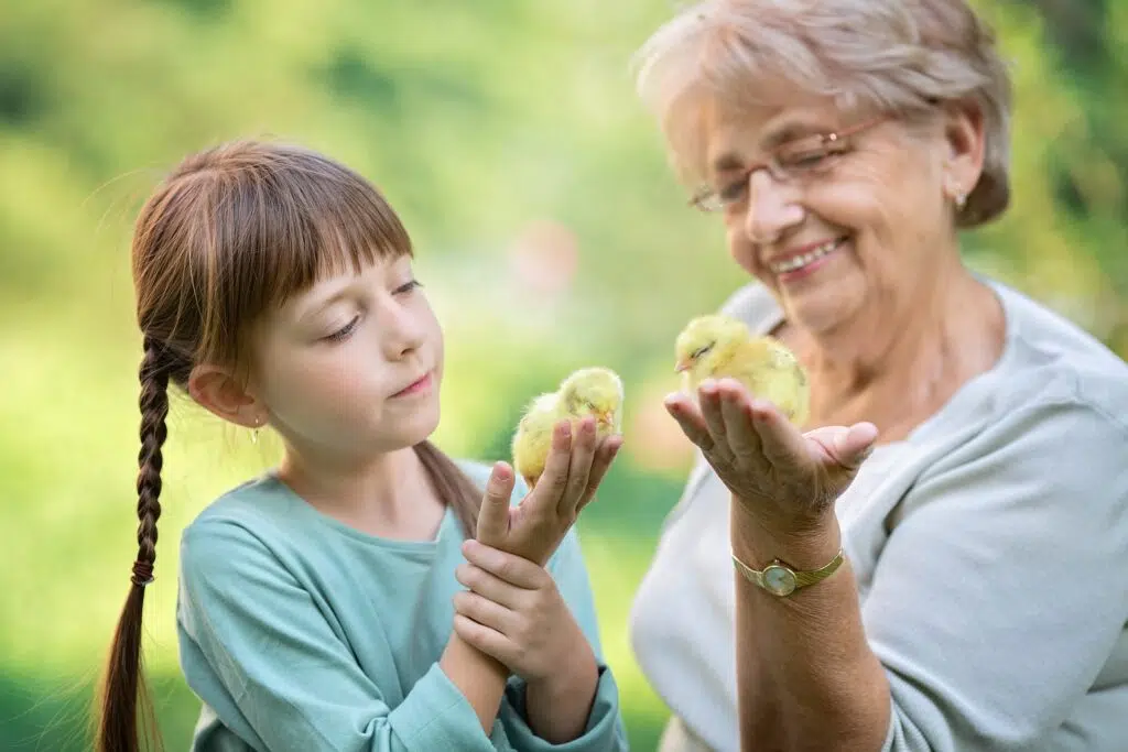 Grandma and child