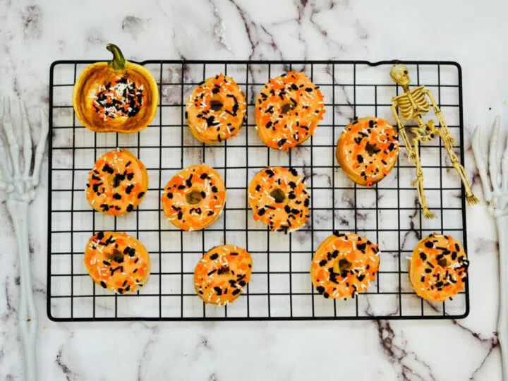 Air Fryer Halloween Donuts