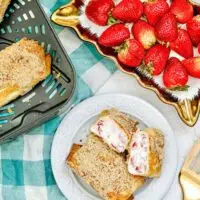 Air Fryer Strawberry Chimichangas