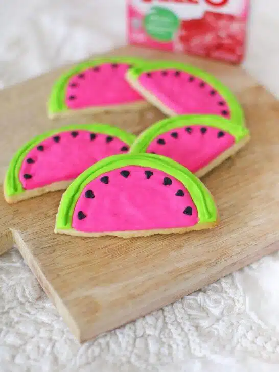 Colorful Watermelon Cookies