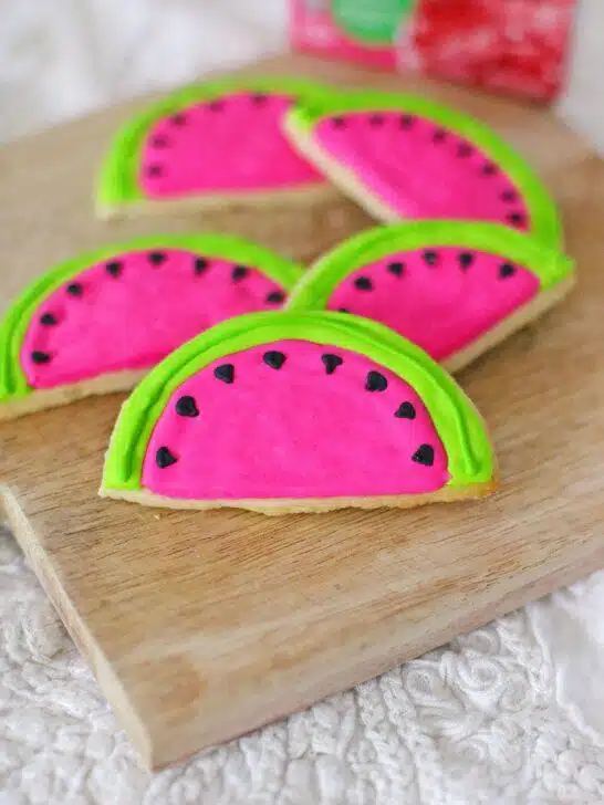 Colorful Watermelon Cookies