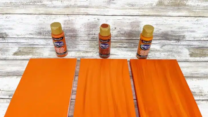 Dollar Store Canvas Jack-O-Lantern Craft 