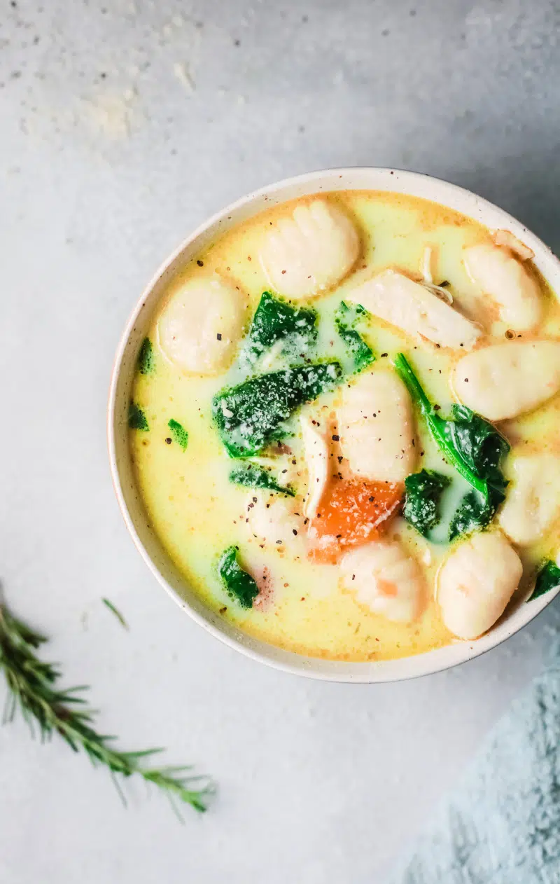 Instant Pot Chicken Gnocchi Soup.