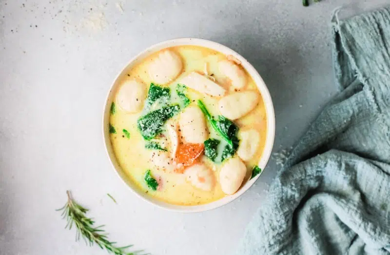 Instant Pot Chicken Gnocchi Soup.