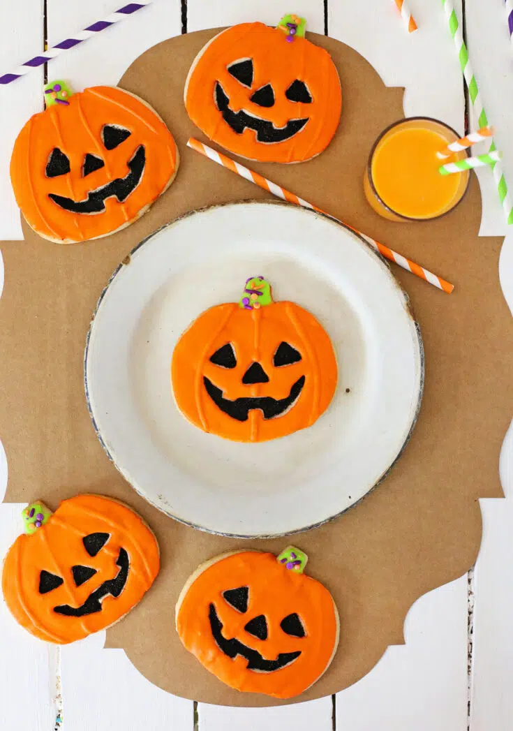 Jack-O-Lantern Cookies