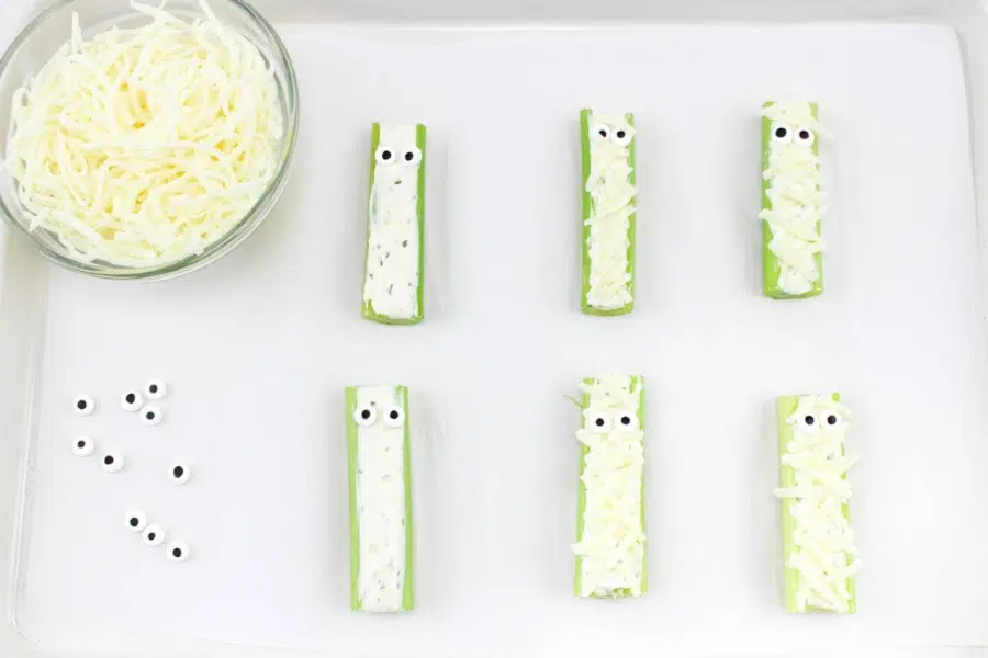 Mummy Celery Sticks